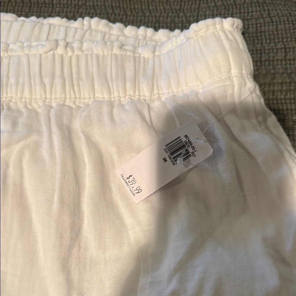 Old Navy High-Rise Wide Leg Pants - White